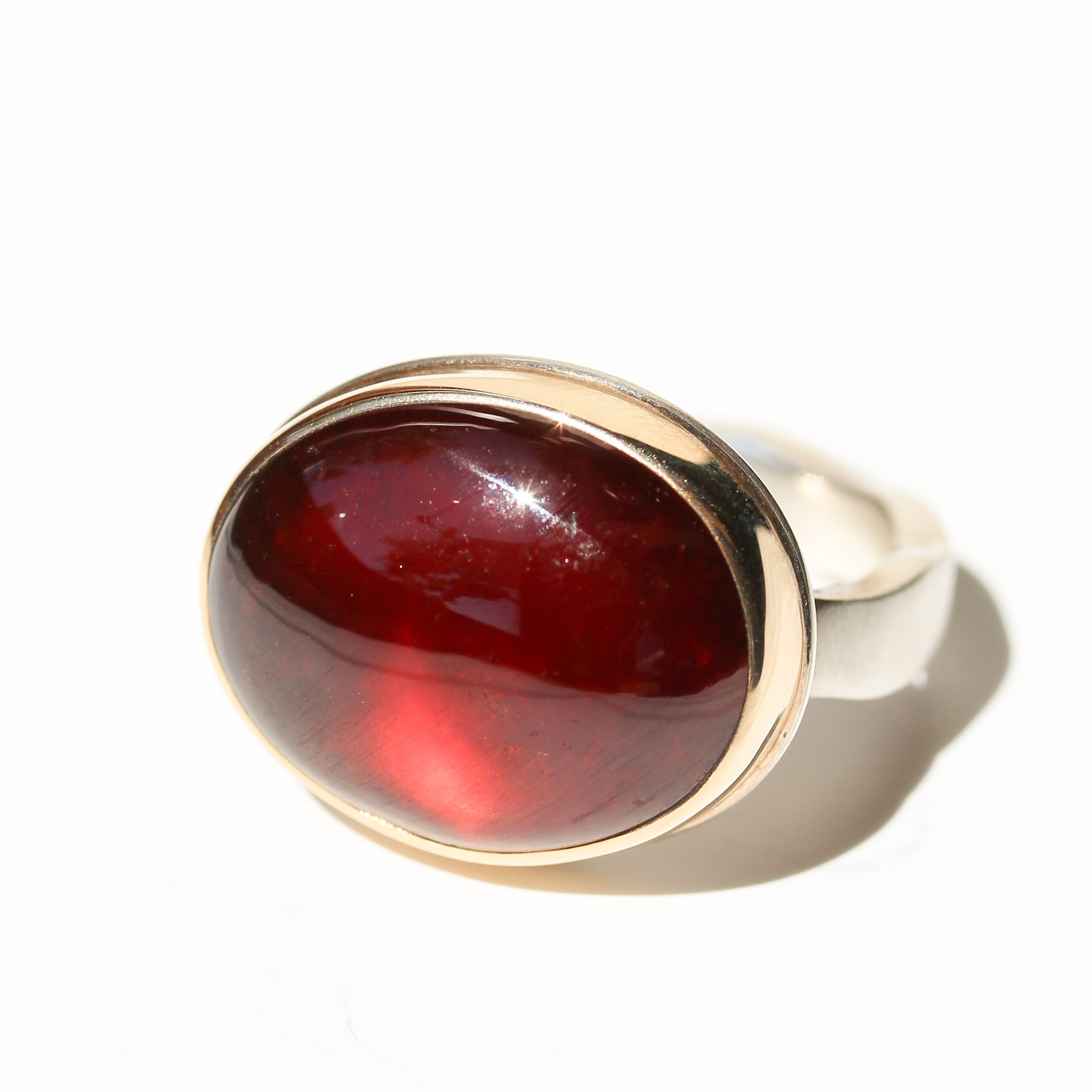 Garnet Engagement Ring Set Rose Gold / Teardrop Pear Shape Bridal Set /  Bezel Design Setting / January Birthstone / Red Gemstone - Etsy