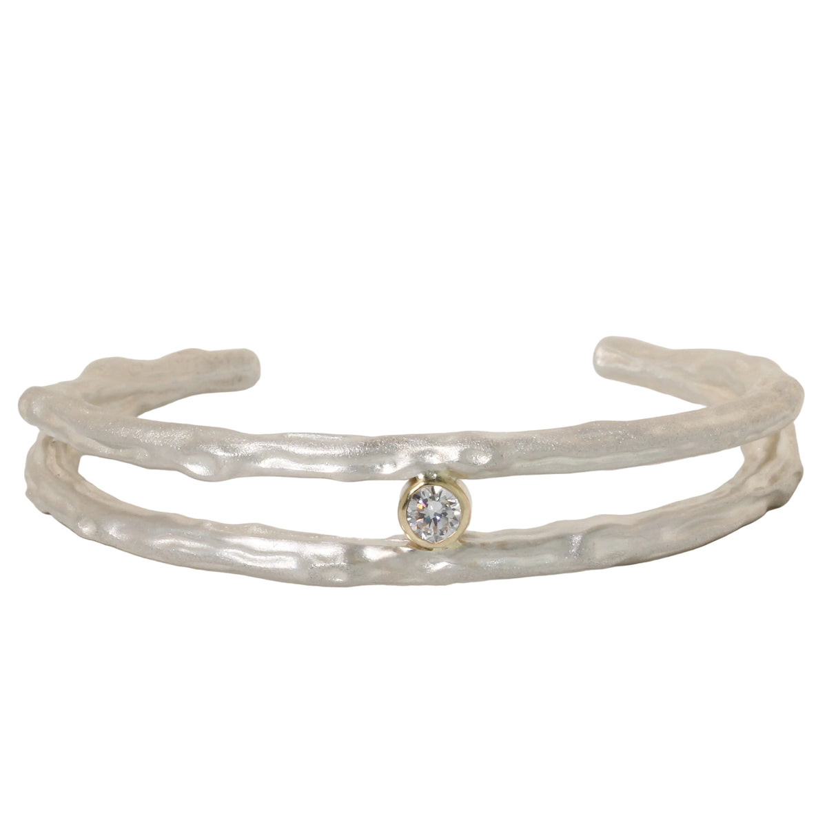 Driftwood .50ct Diamond Double Cuff Bracelet