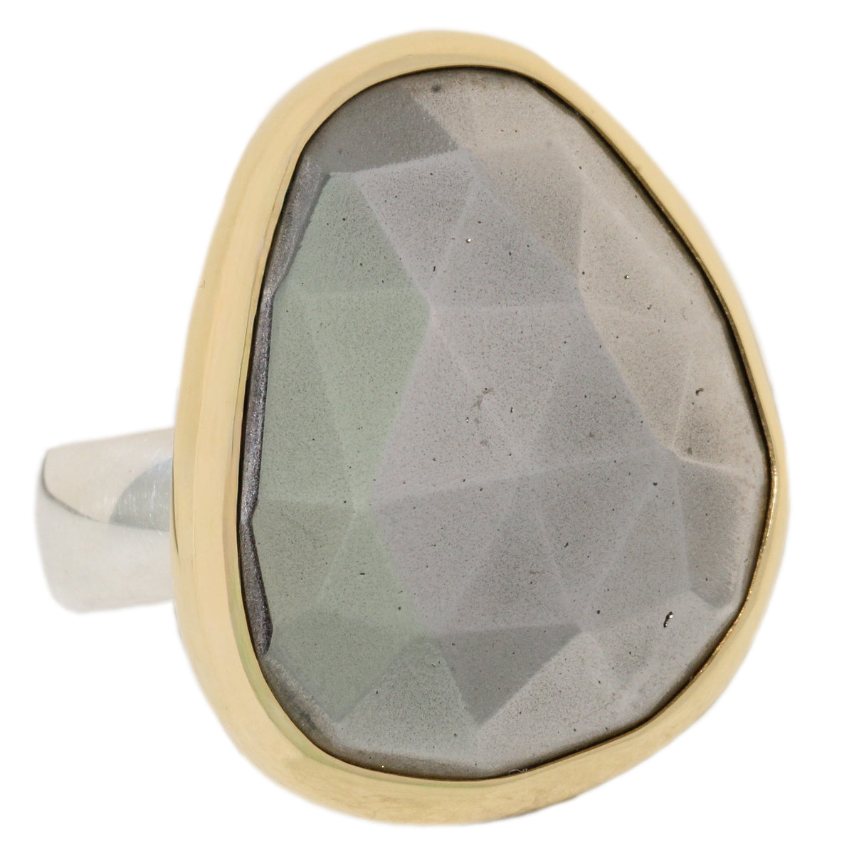 Silver Hematite Ring