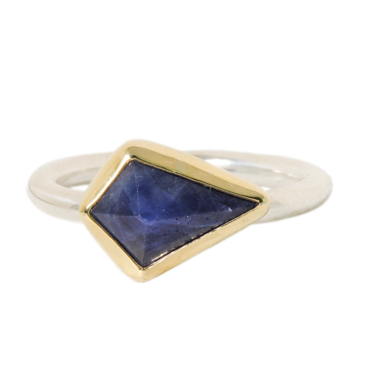 Blue Sapphire Kite Ring