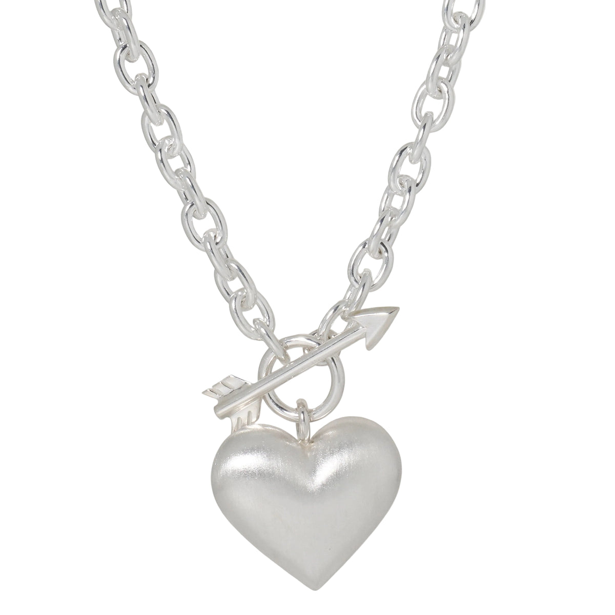 Large Cupid's Heart Necklace