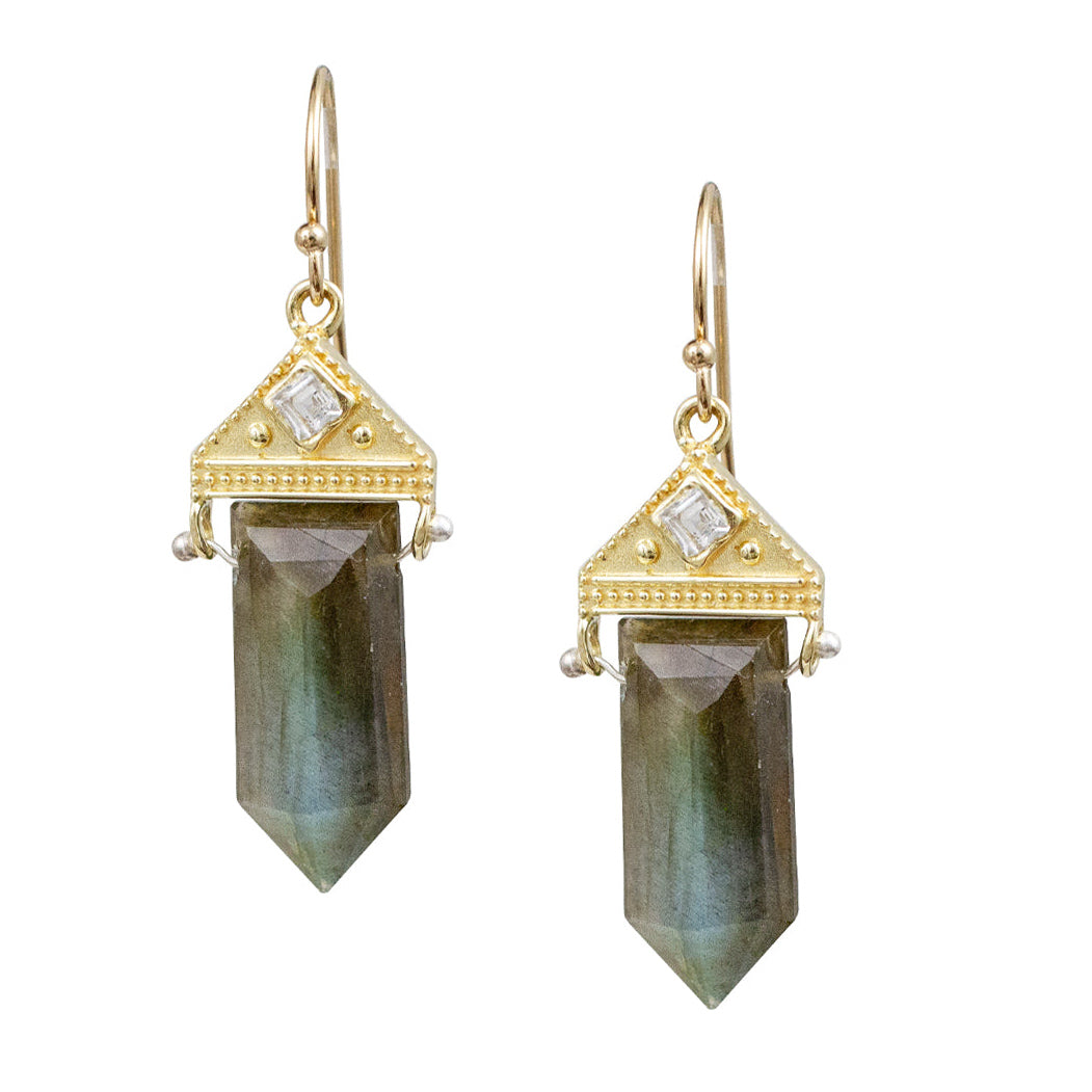 Neptune Labradorite Earrings