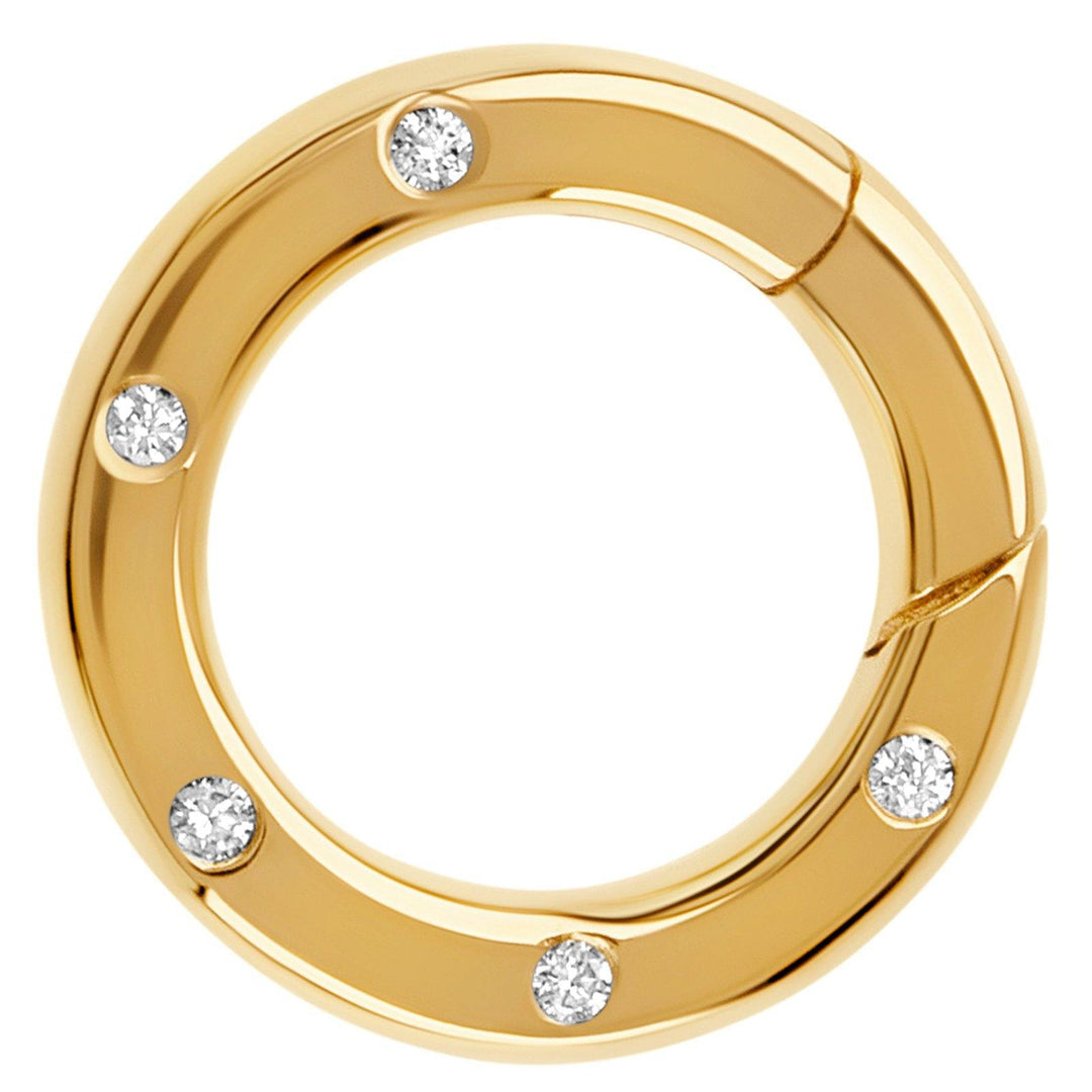 Small Round Hinge Clip Charm Holder