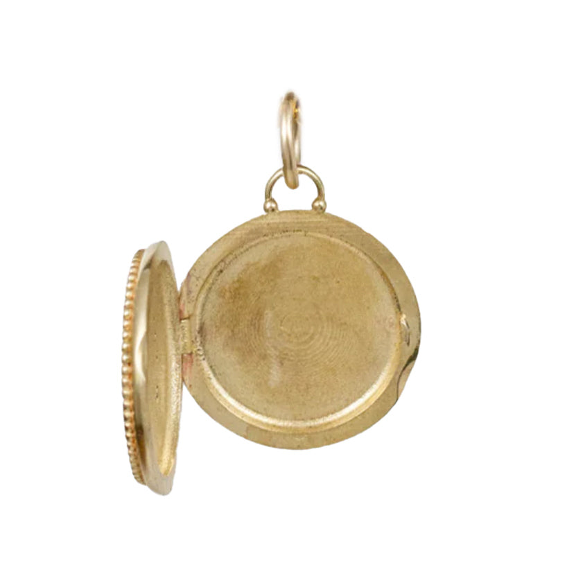 Sun Lotus Locket Charm