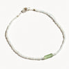 Moonstone + Green Tourmaline Bracelet No.29