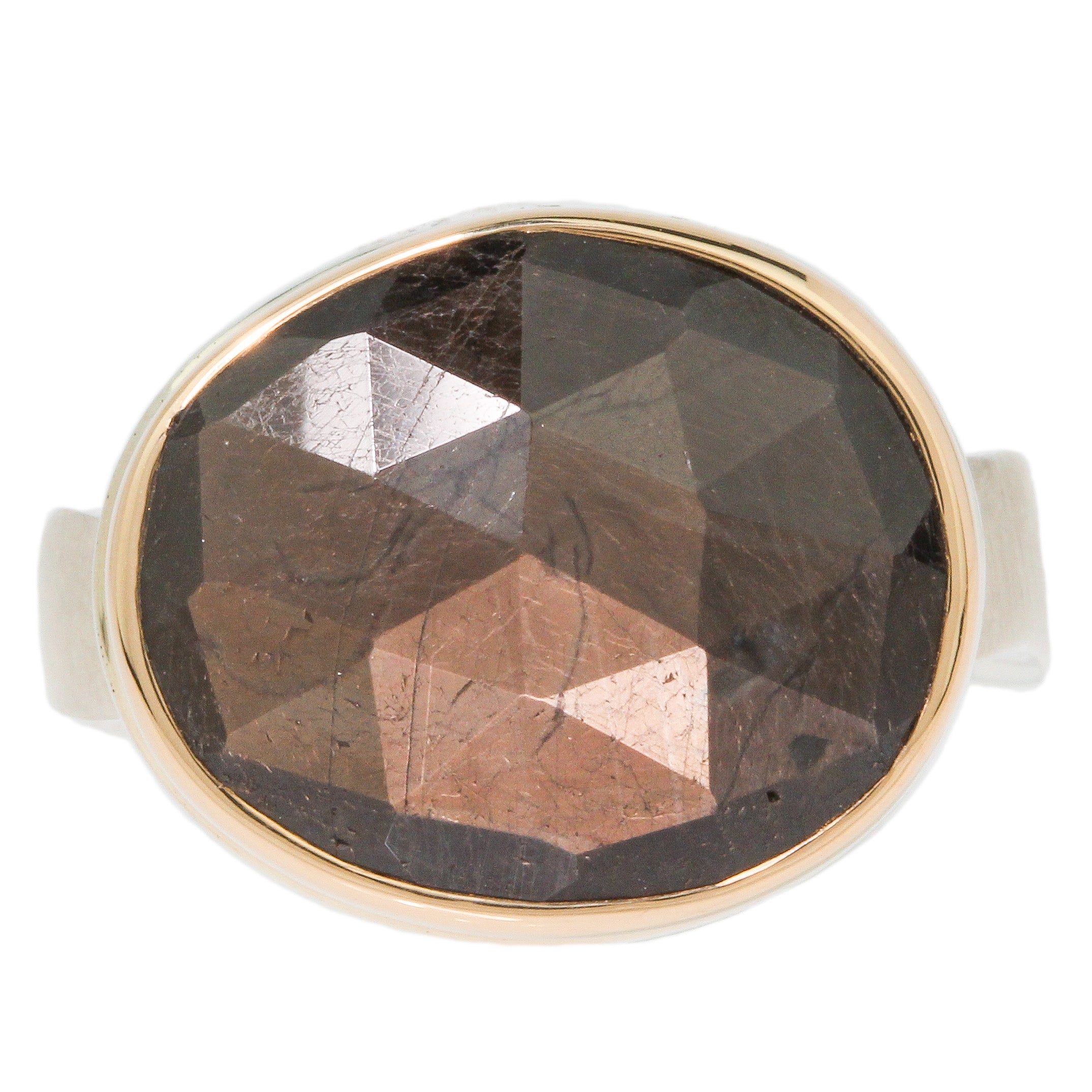 Artistic Gold Ring Featuring a Smokey Brown Crystal | Members Only by  Oomiay – Oomiay Jewelry