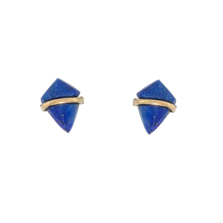 Lapis Kite Stud Earrings