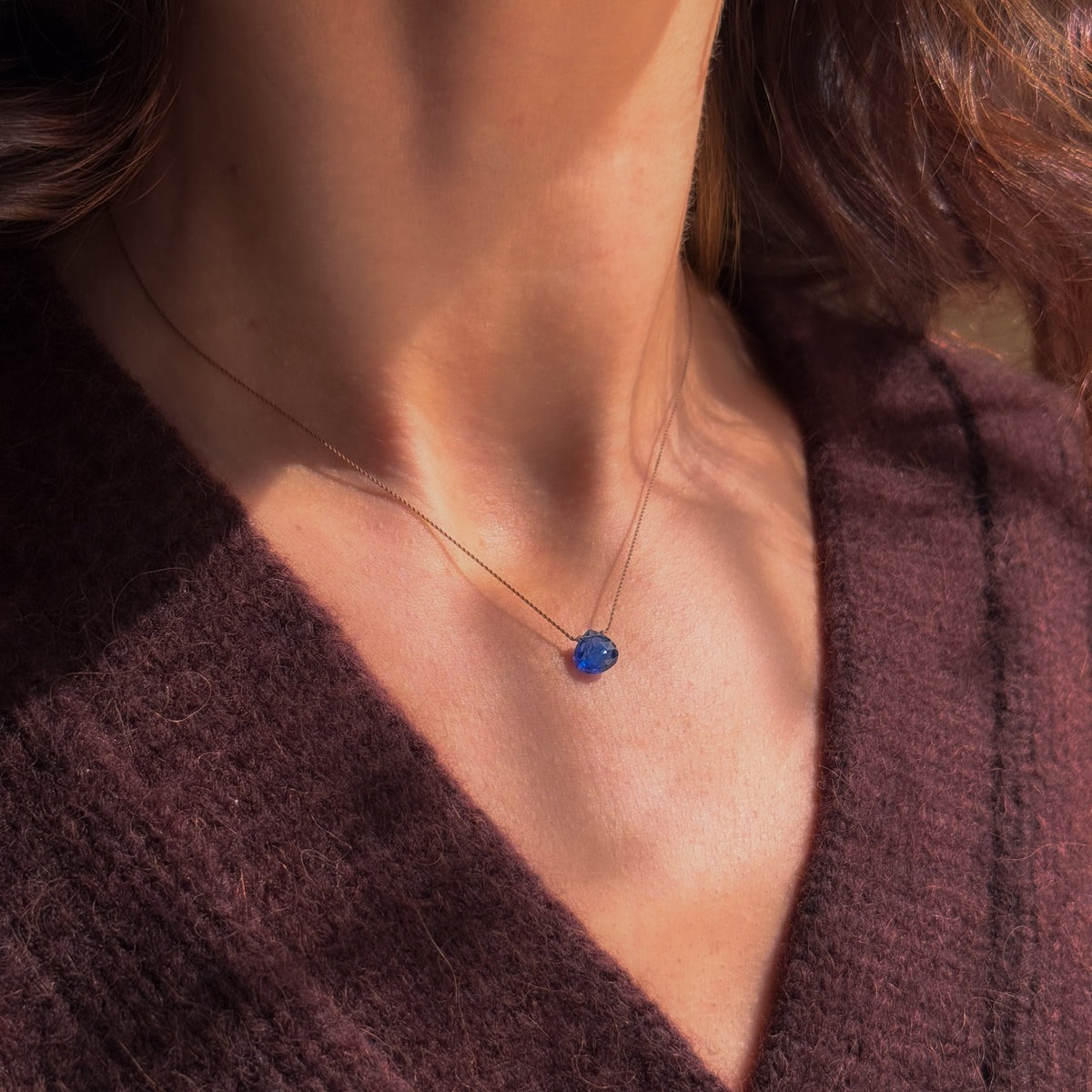 Kyanite Drop Necklace