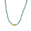 Emerald + 18k Bead Necklace