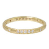Rounded Thin 5-1-5 Diamond Ring
