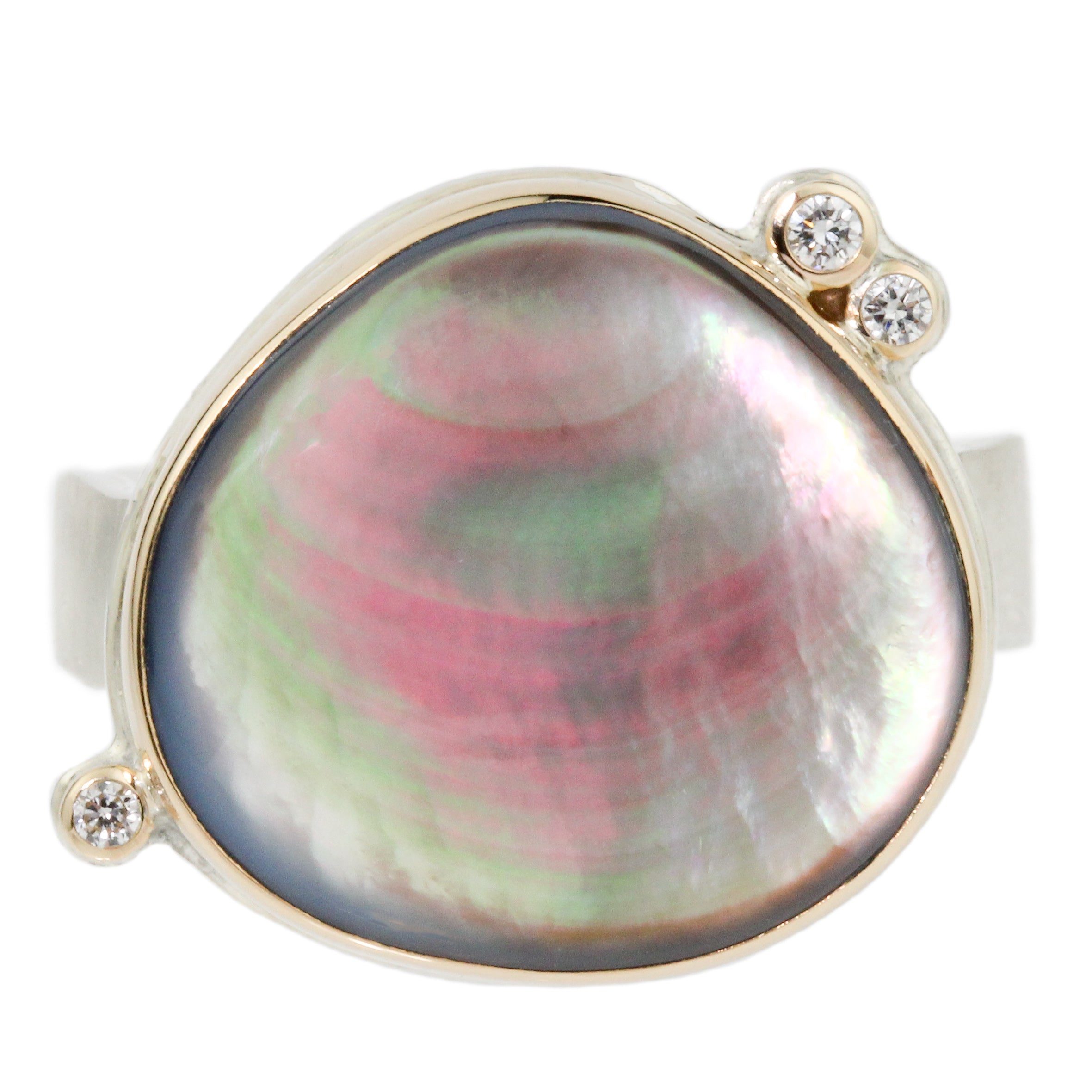 Black Mother of Pearl Ring