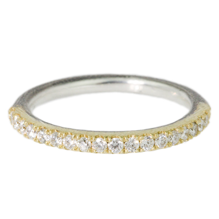 Zoe Yellow Gold Pave Ring