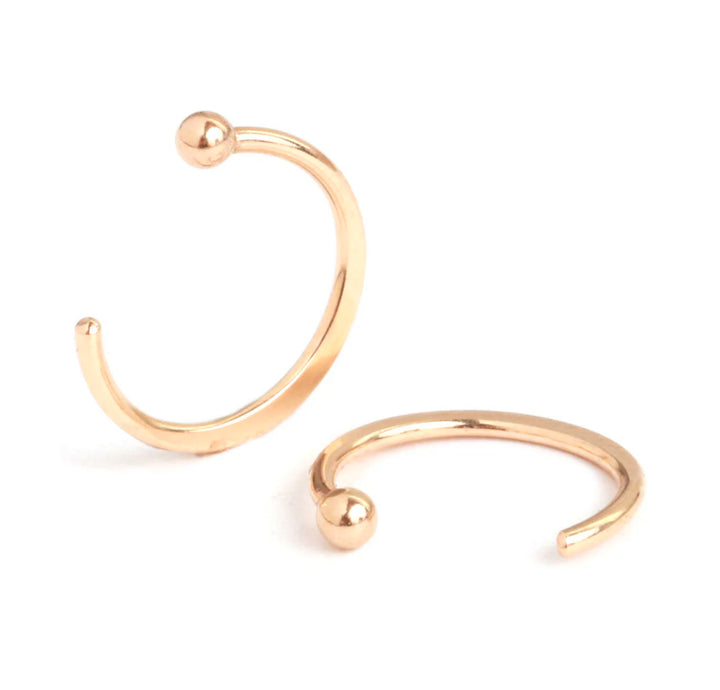 Hug Single Earring - 14k Gold