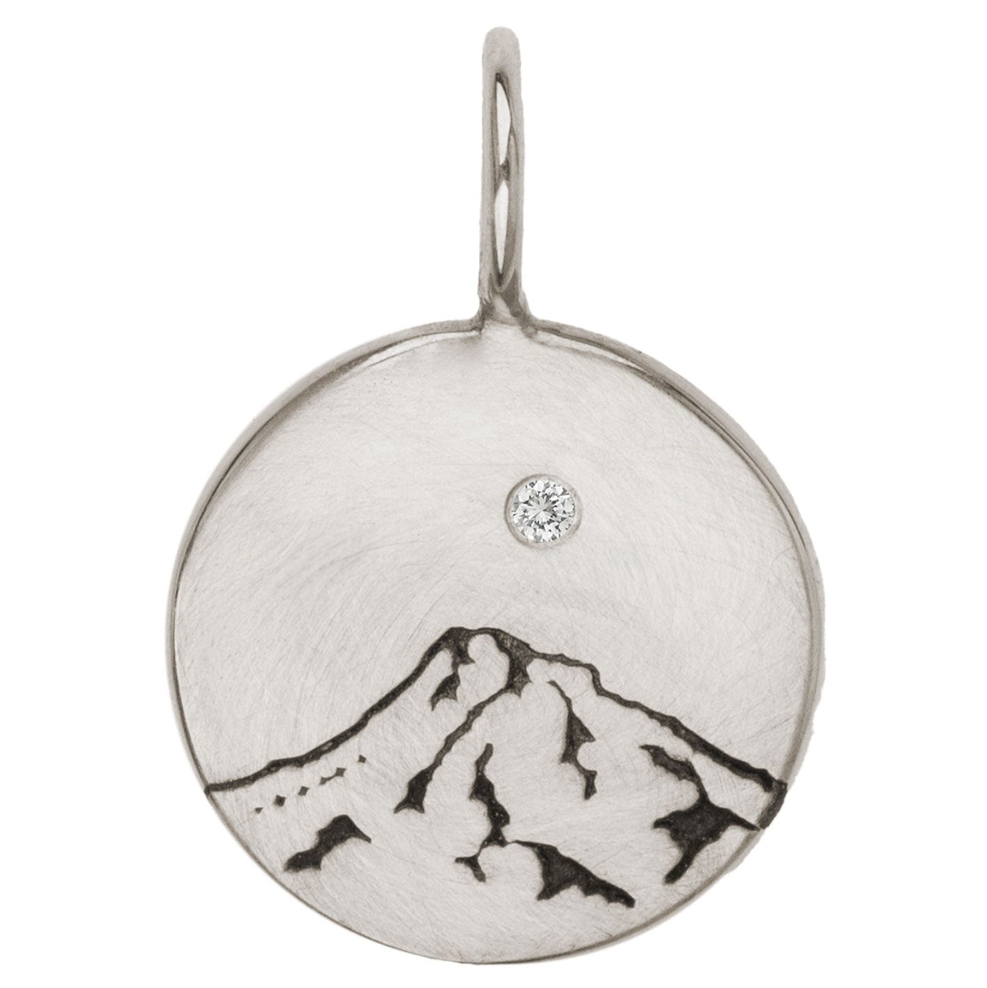 Round Mt Hood Charm