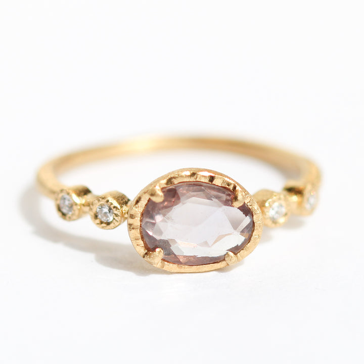 Pink Sapphire Garden Ring