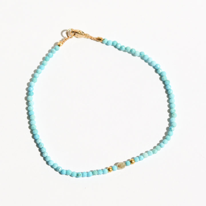 Turquoise + Diamond Bracelet no. 73