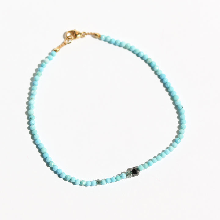 Turquoise + Diamond Bracelet no. 74