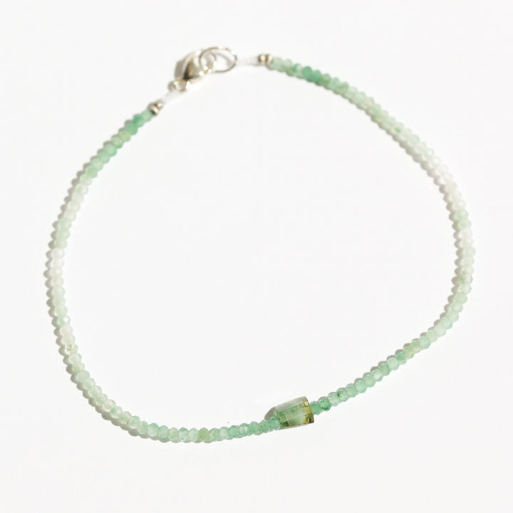 Green Adventurine + Emerald Bracelet no. 84
