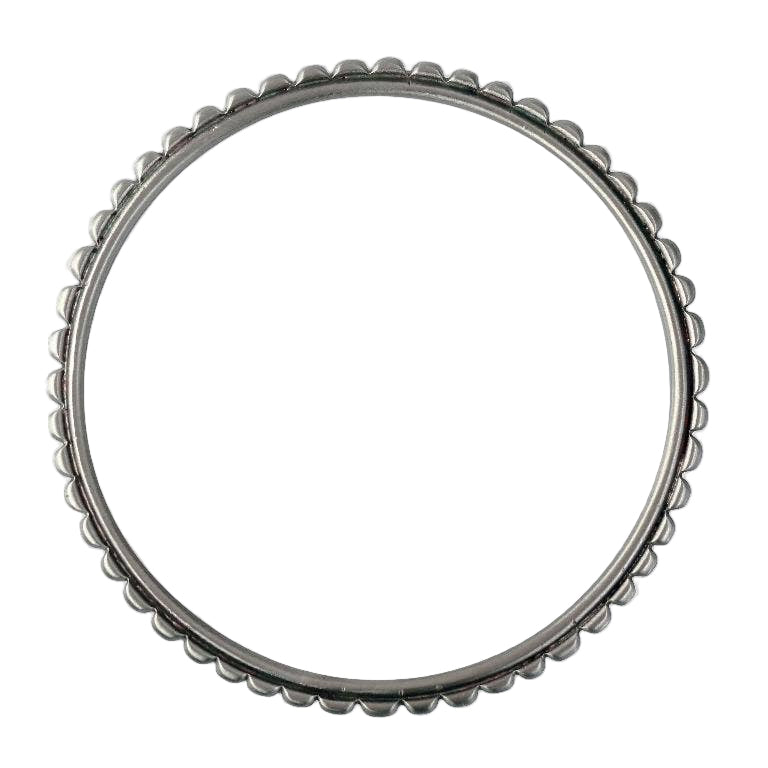 Scalloped Edge Bangle Bracelet