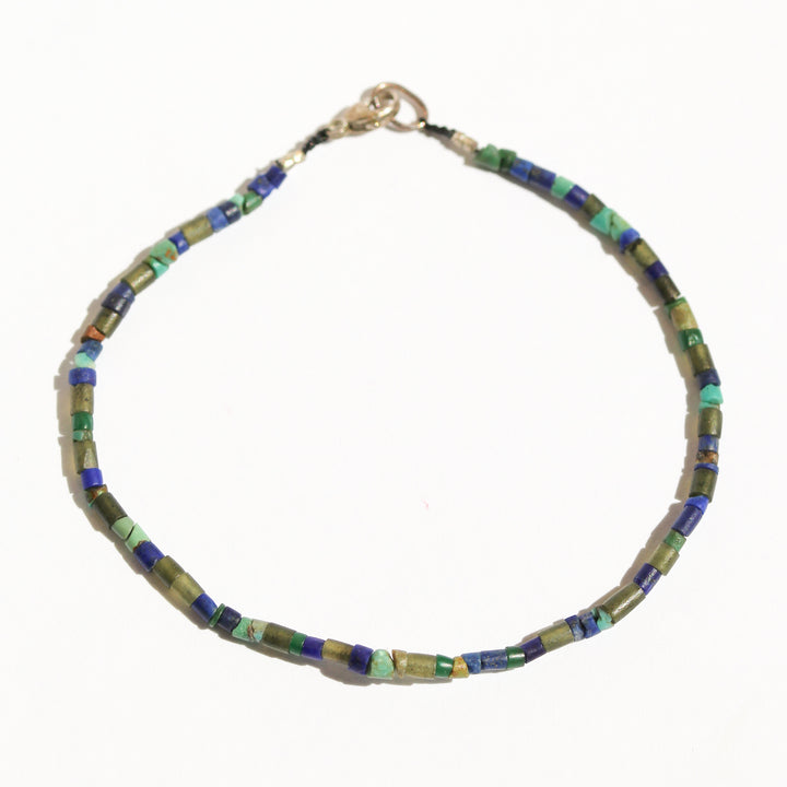 Lapis + Turquoise + Serpentine Bracelet no. 81