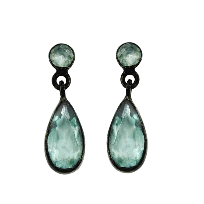 Faceted Apatite Drop Earrings
