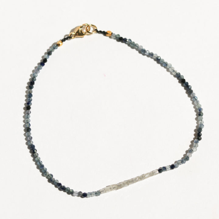 Sapphire and Grey Diamonds Bracelet no. 93