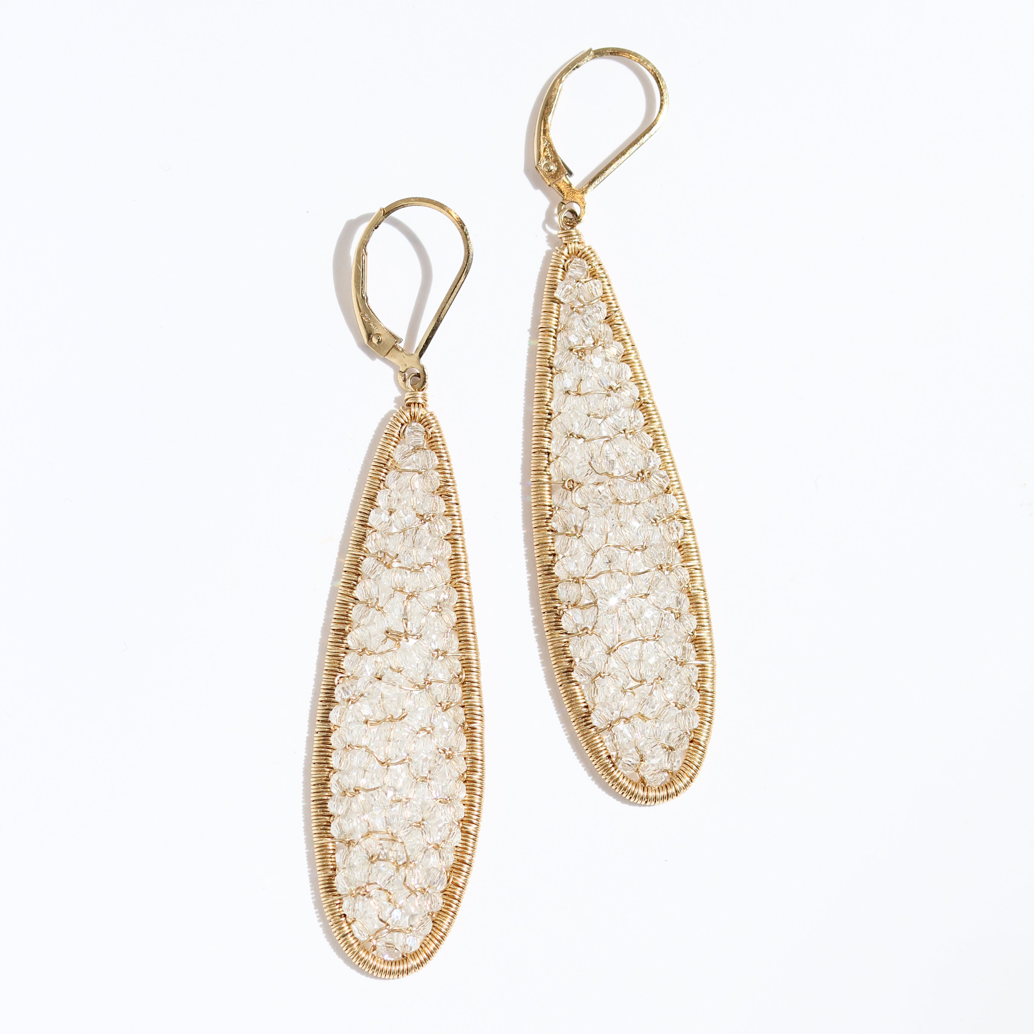 Long Teardrop Mosaic Earrings