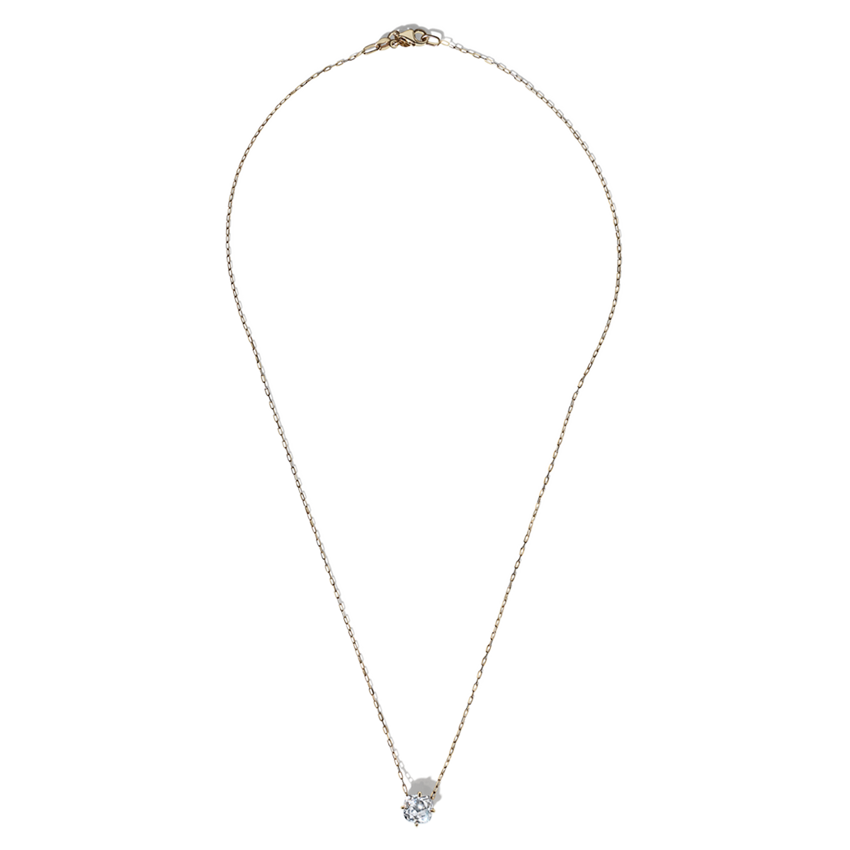 Cushion Diamond Pendant Necklace