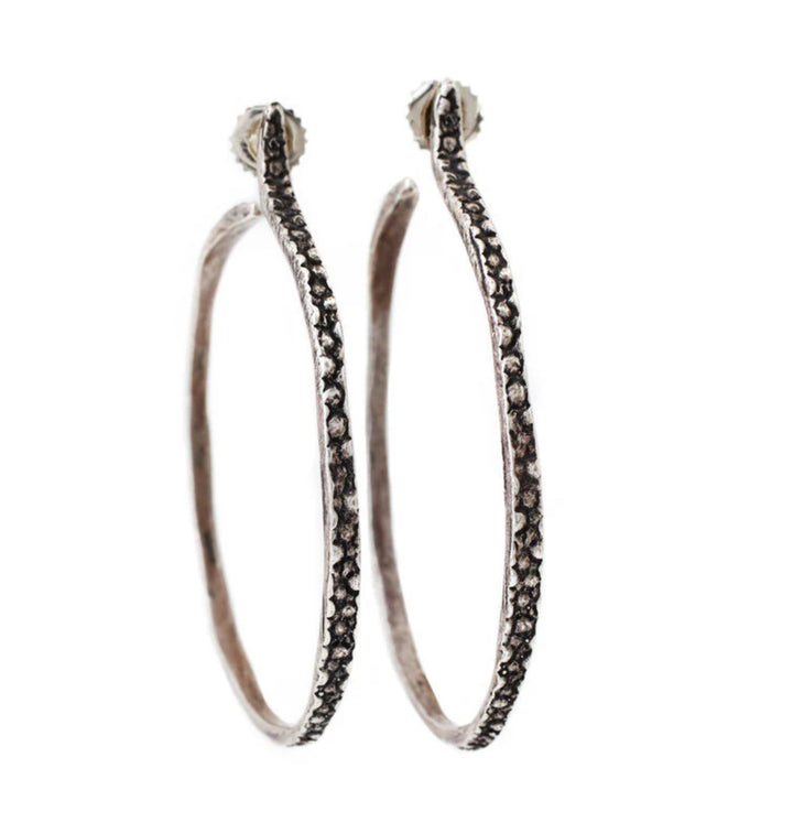 Large Stringray Hoops Earrings