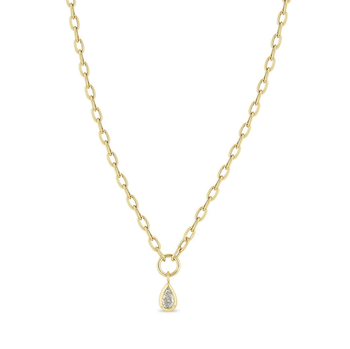 Teardrop Diamond Necklace