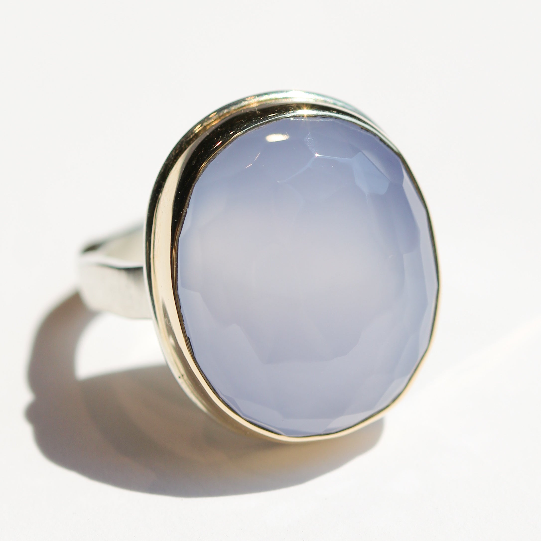 Blue Chalcedony Ring