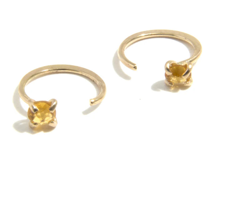 Citrine Hug Single Earring