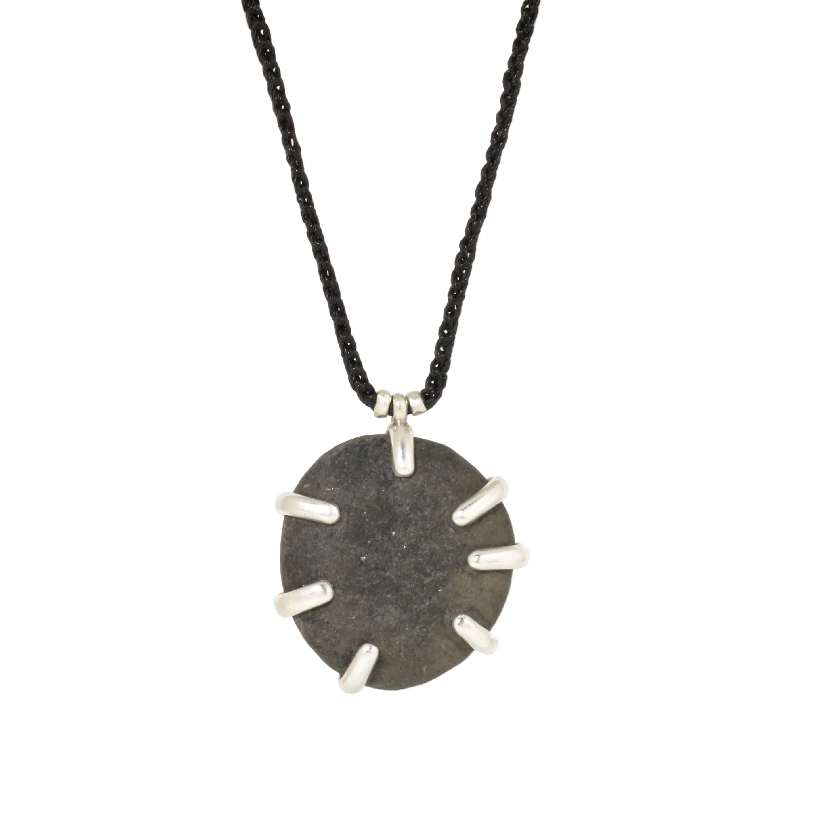 JP starburst beach stone long necklace