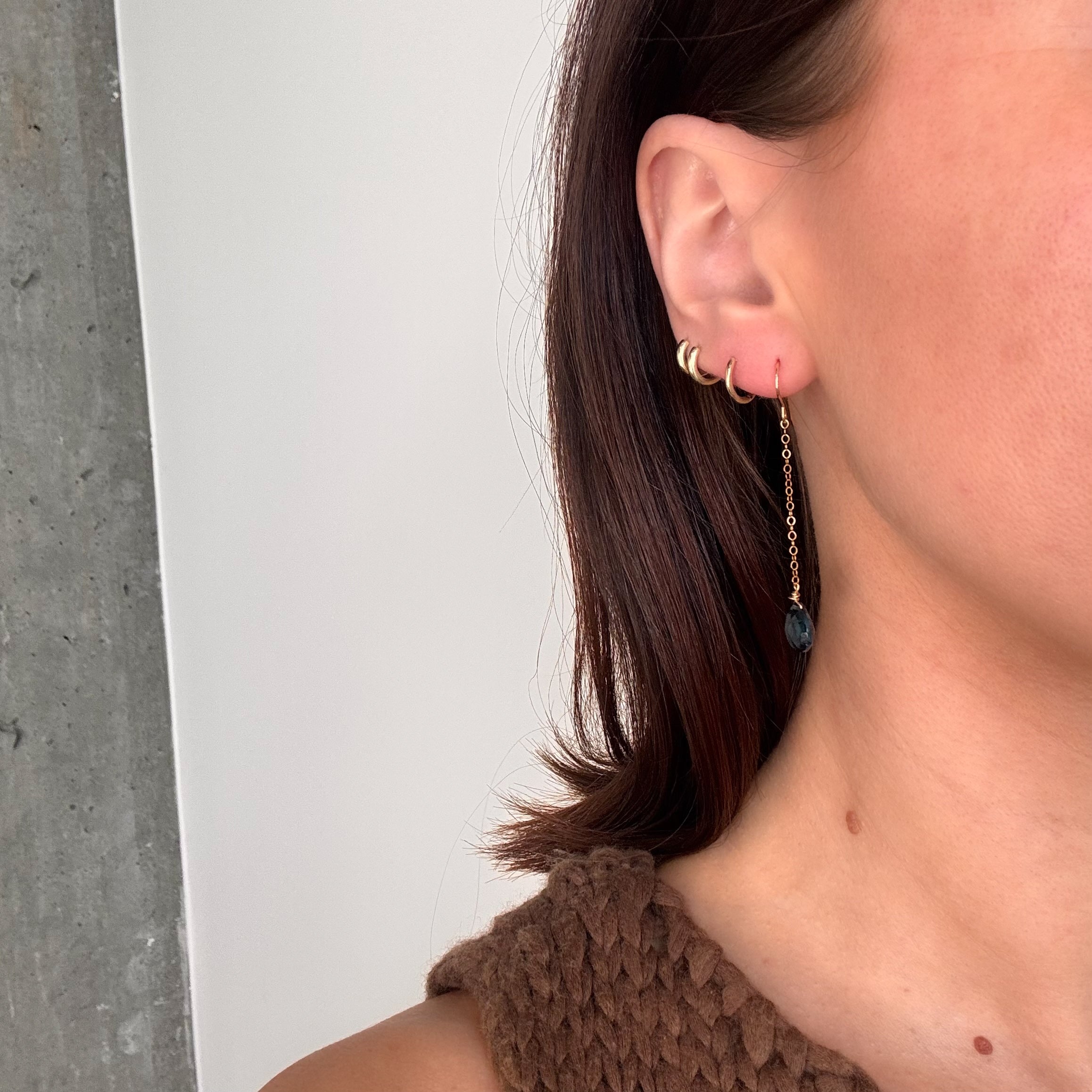 London Blue Topaz Duster Earrings