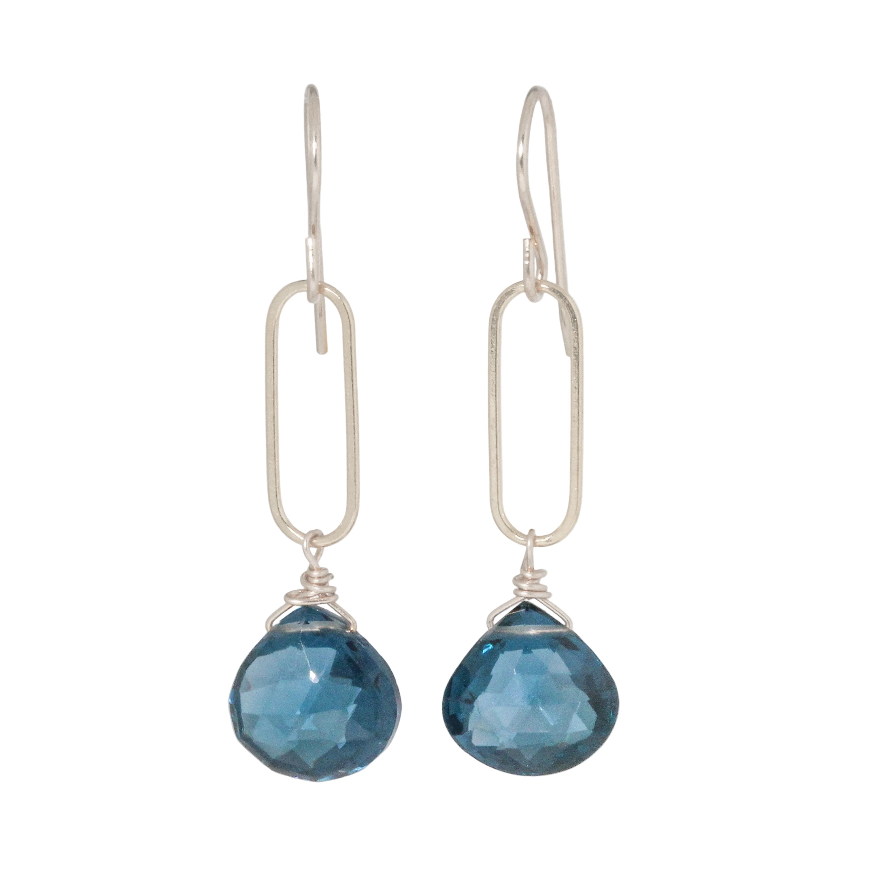 London Blue Topaz Link Earring