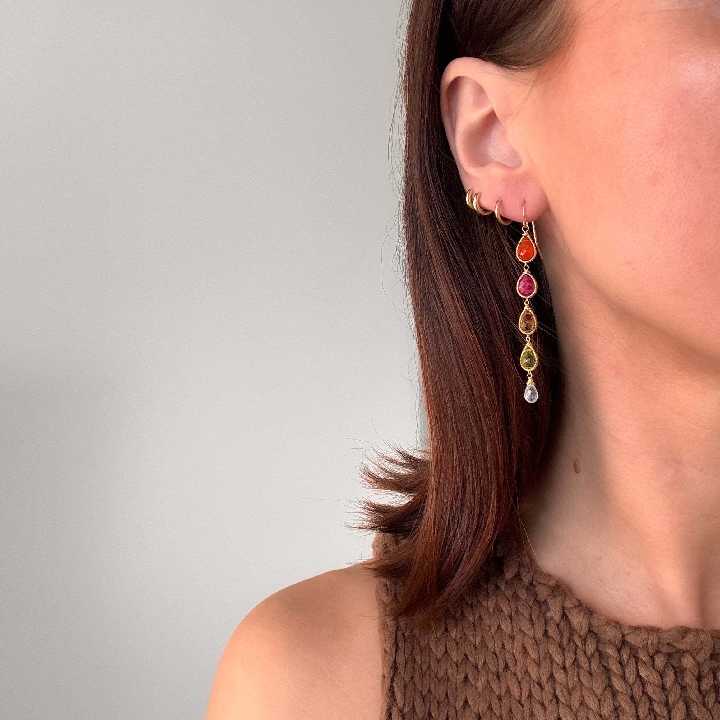 The Rainbow Line Earrings