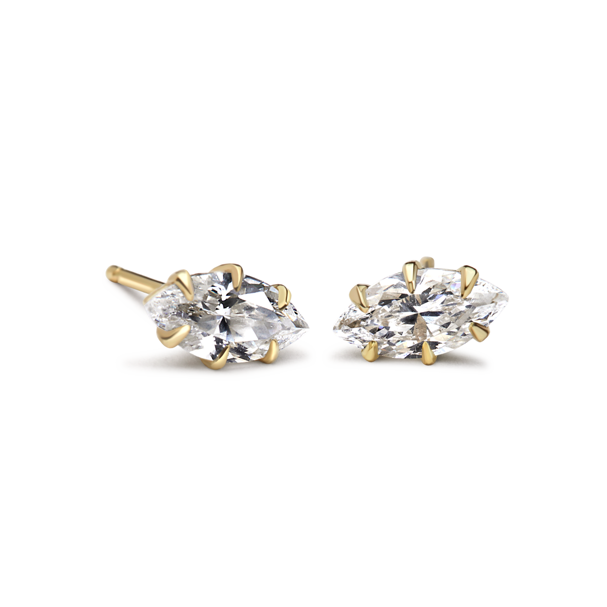 Marquise Diamond Stud Earrings