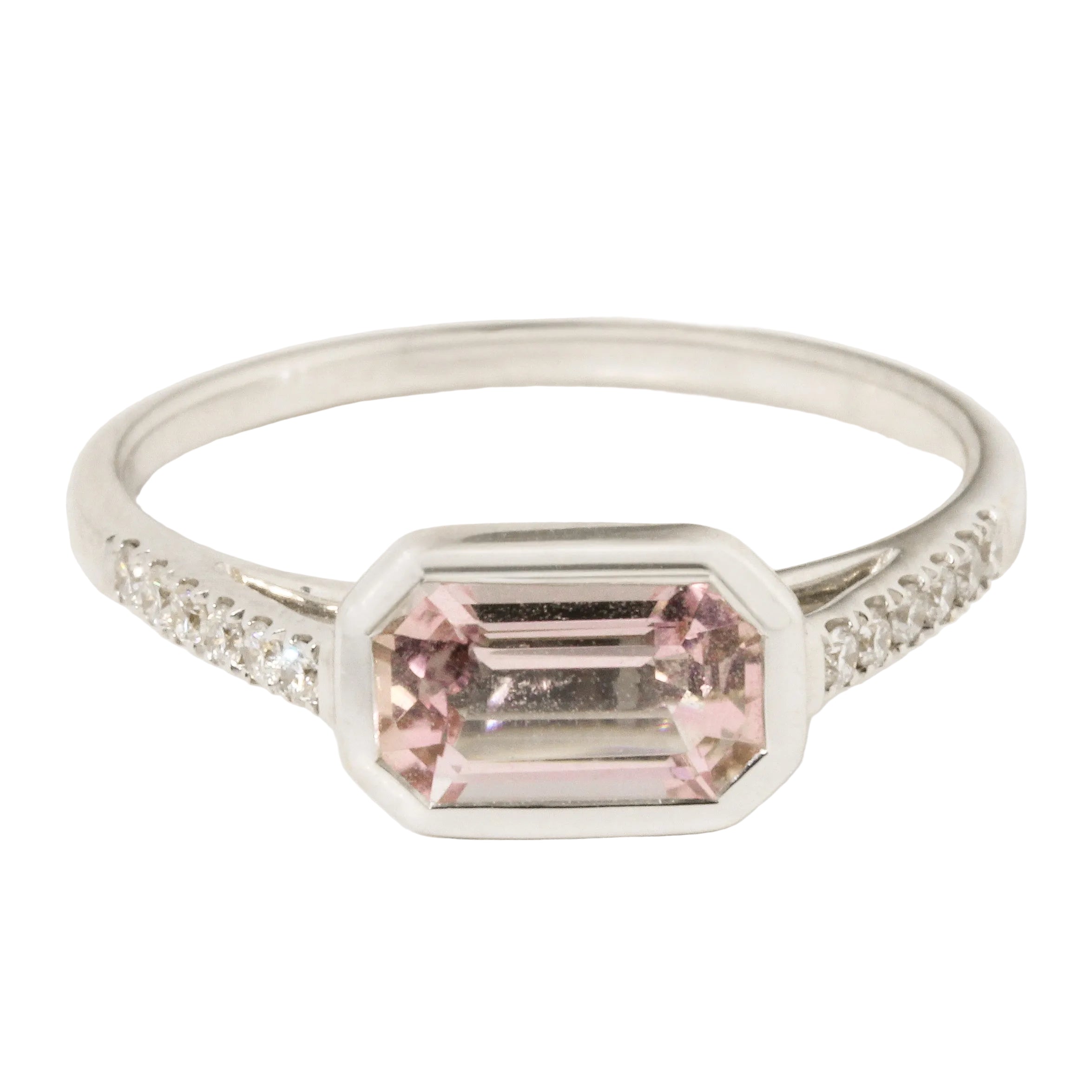 Morganite & Diamond Ring