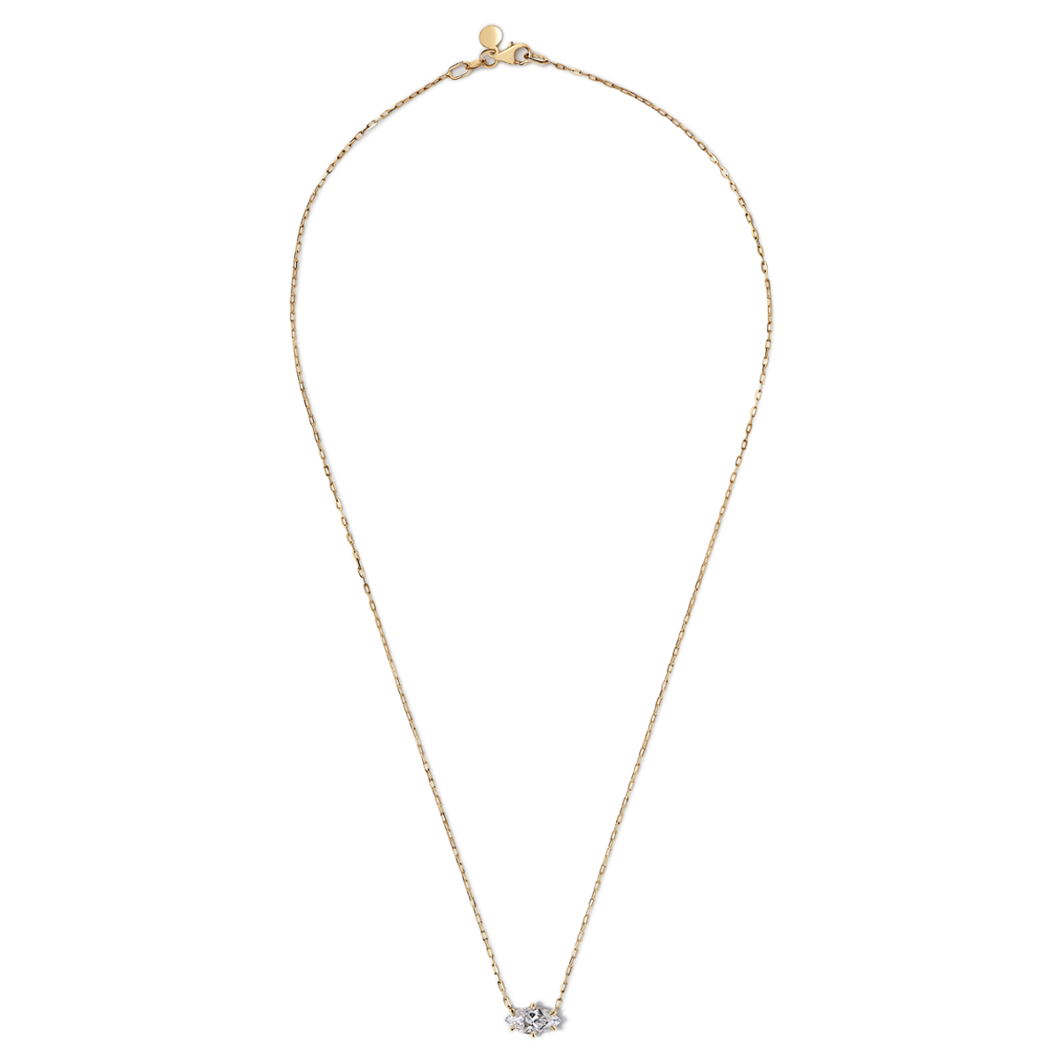 Marquise Diamond Pendant Necklace