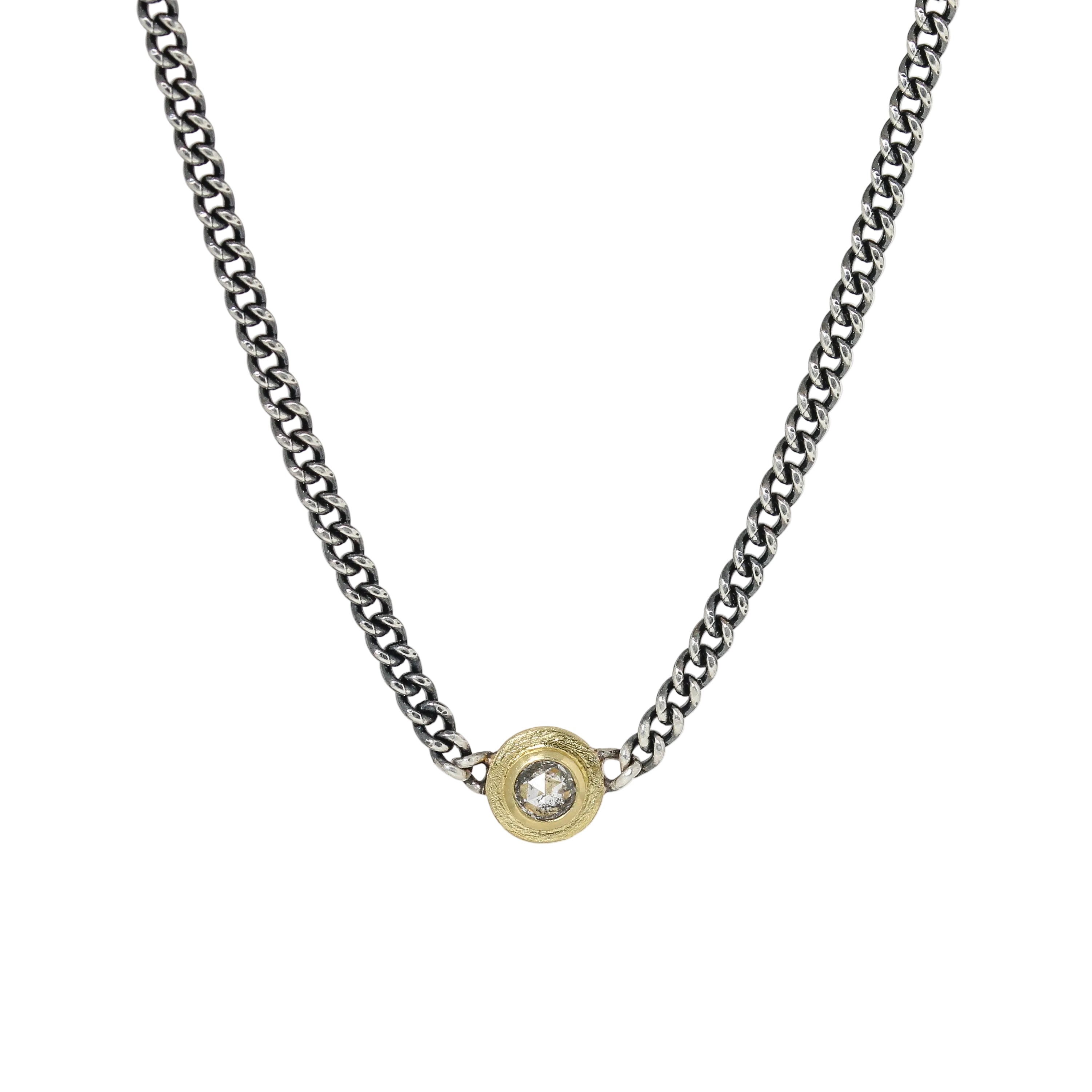 Rene-escobar-rose-salt-pepper-link-necklace
