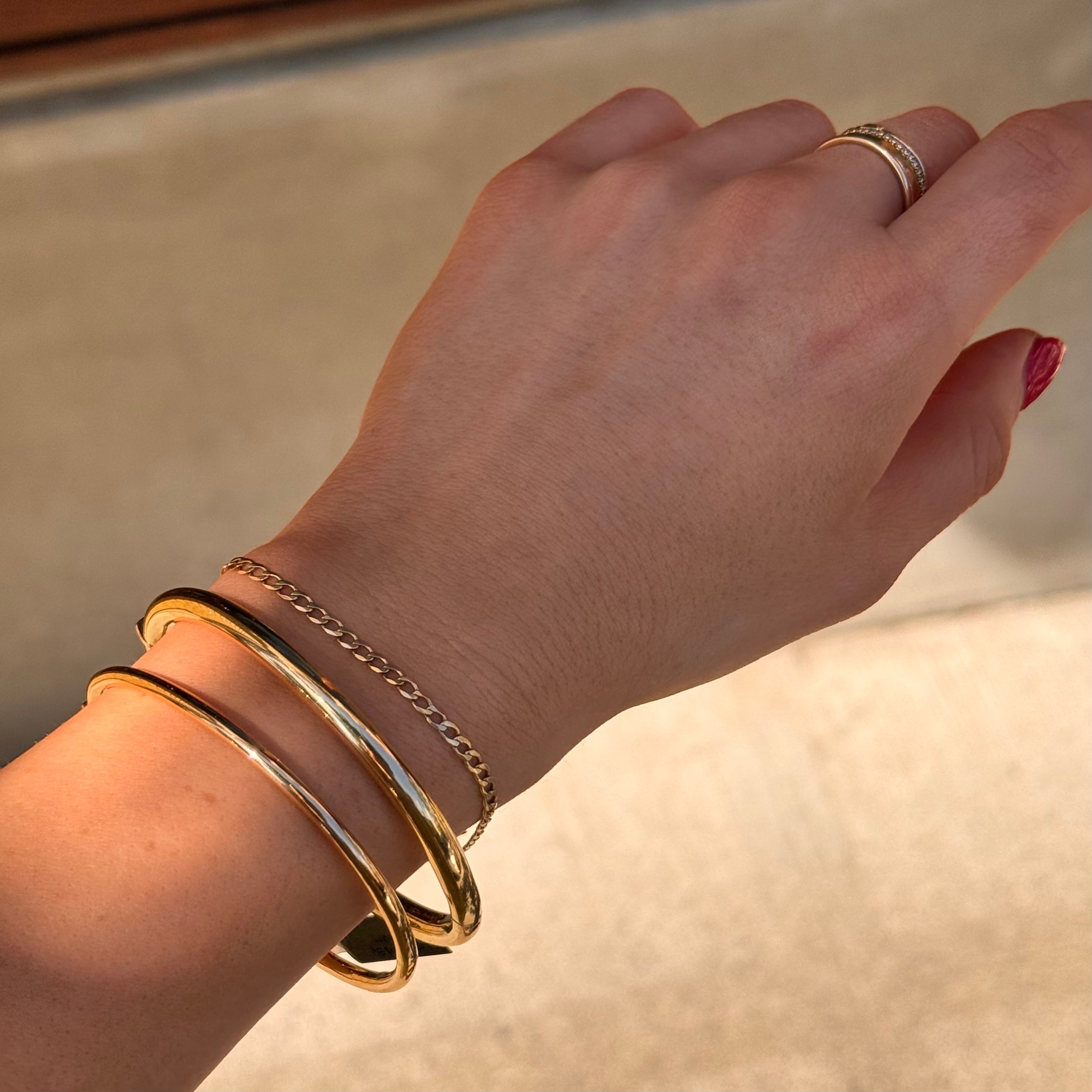 5mm Tube 14k Bangle Bracelet