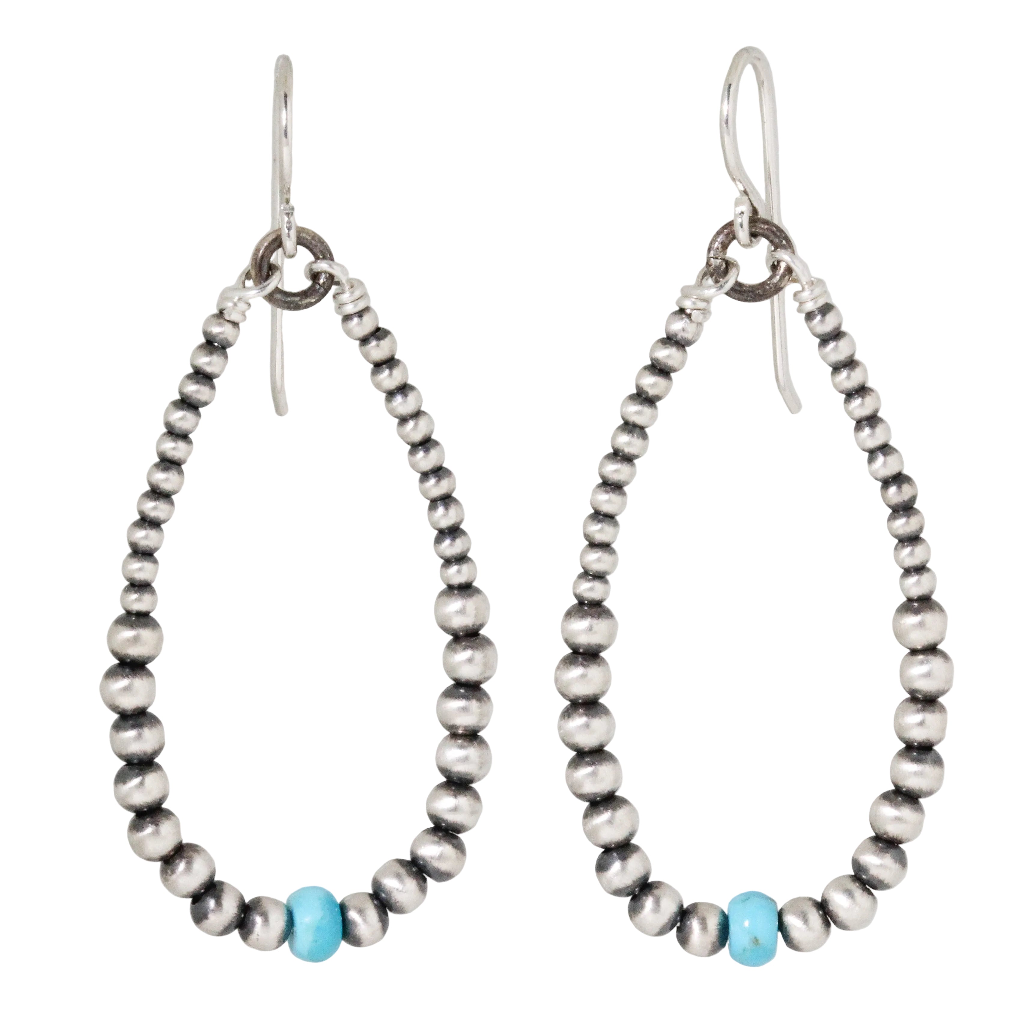 Turquoise Dream Navajo Pearl Earrings