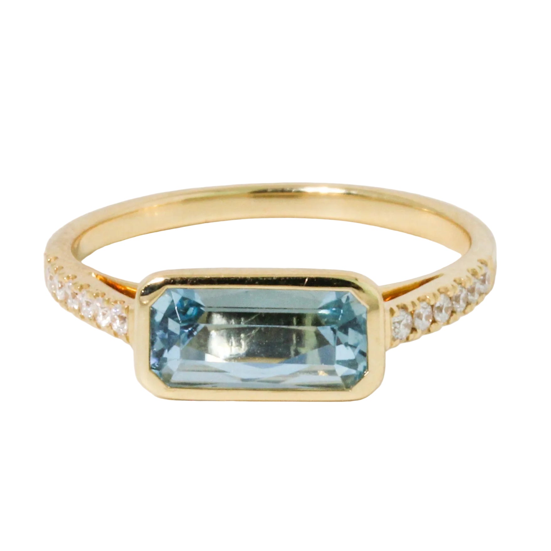 Aquamarine & Diamond Ring-Kimberly Collins