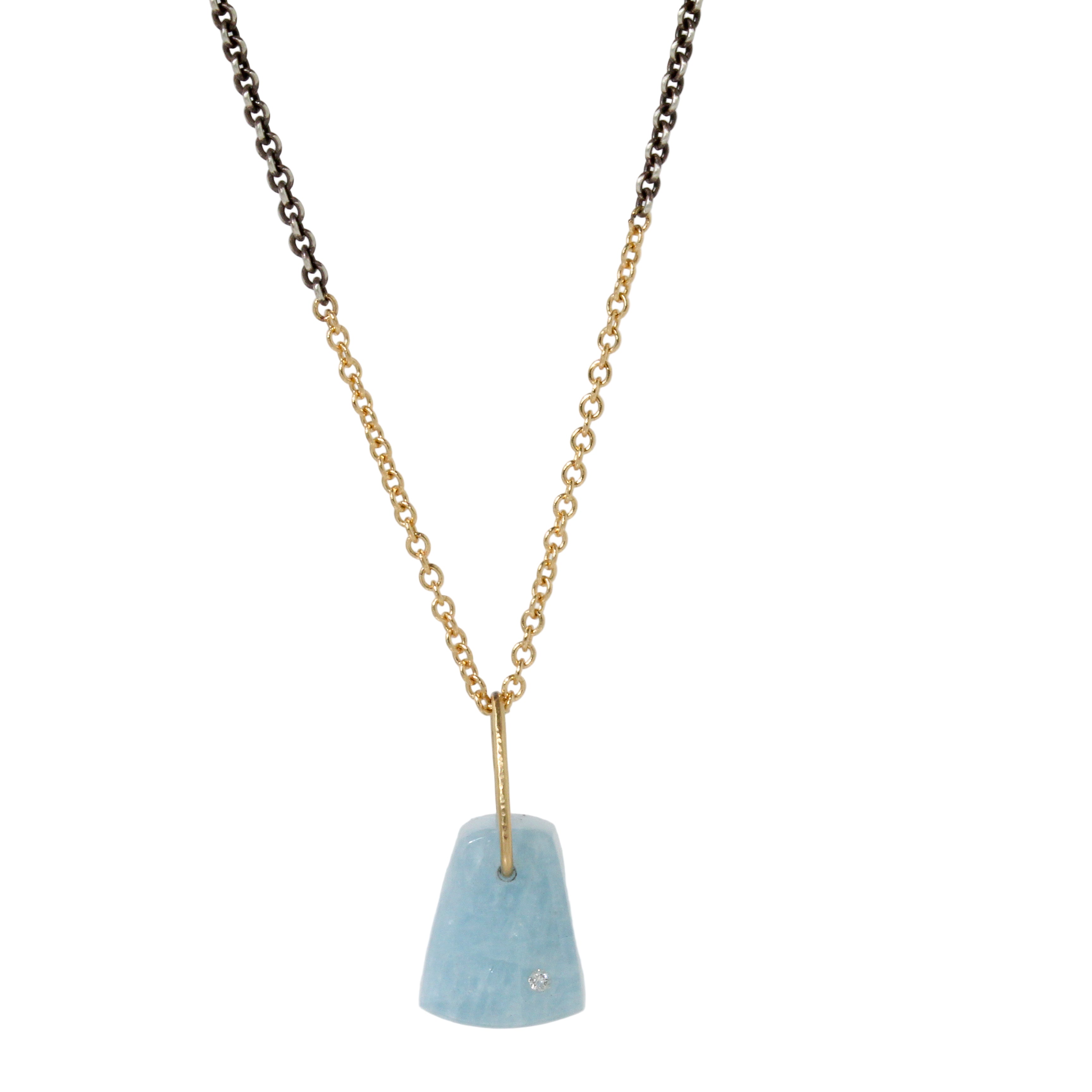 Aquamarine Prism Necklace-Karin Luvaas