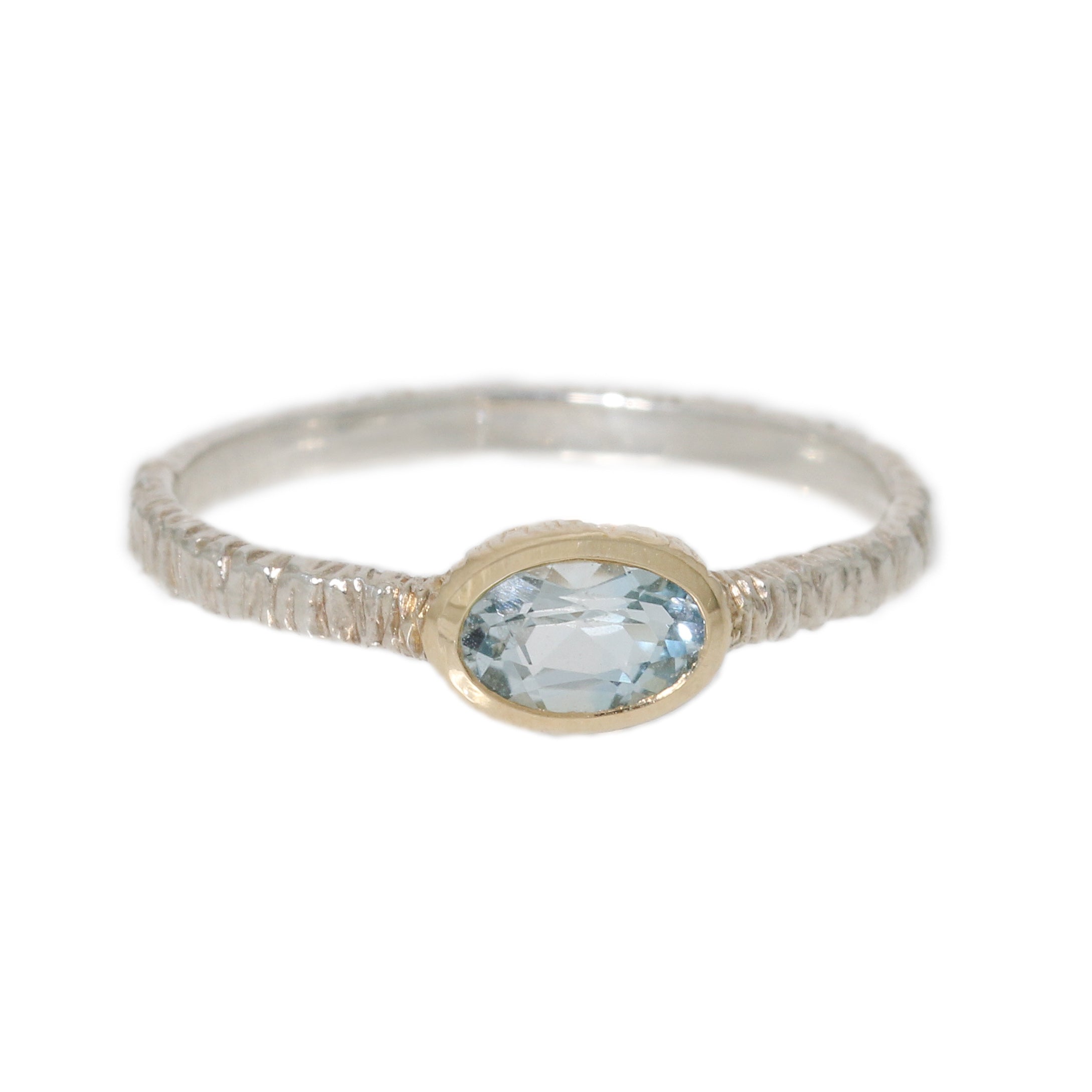 Aquamarine Two-Tone Ring-Danielle Welmond