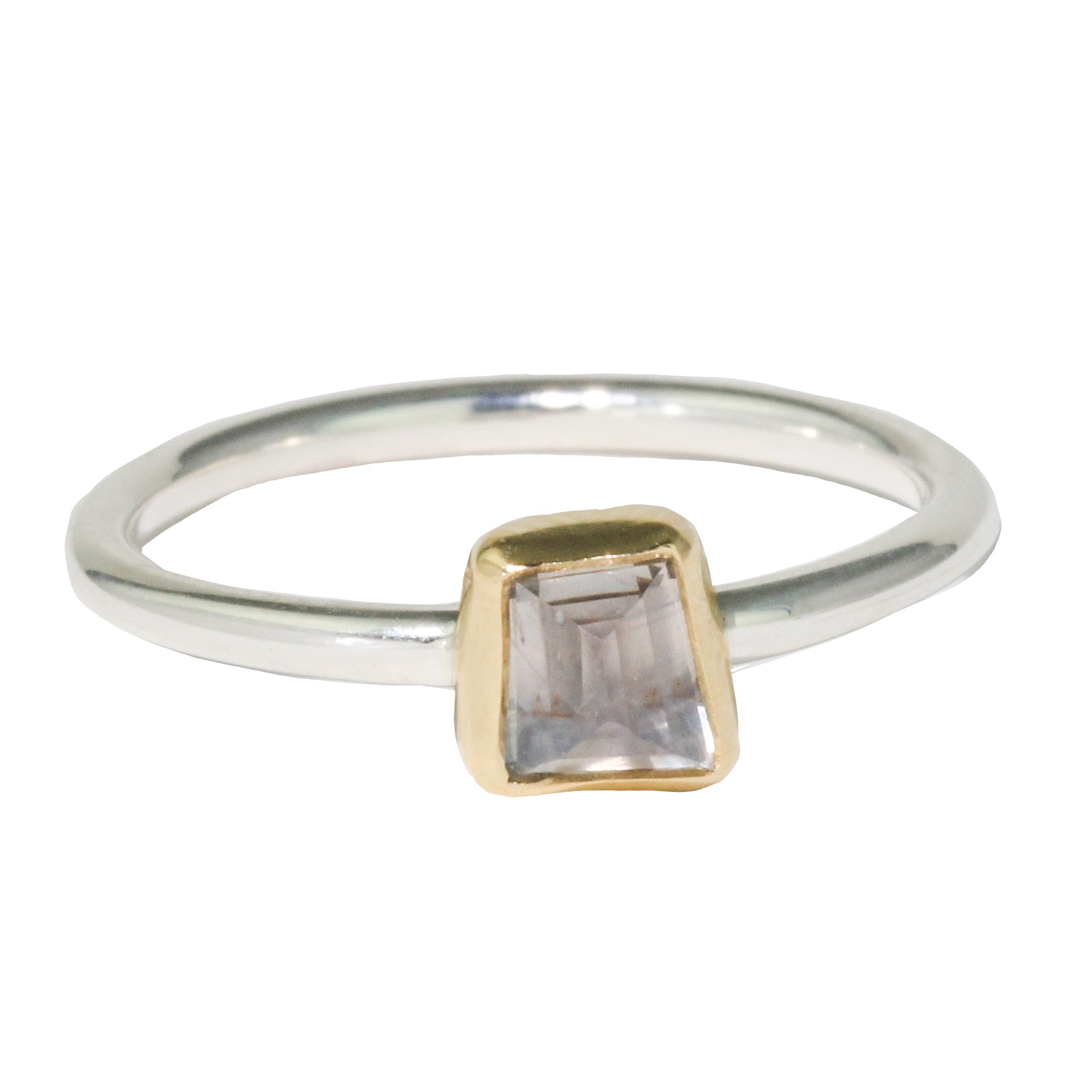 Asymmetrical Light Sapphire Stacking Ring-Sara Thompson