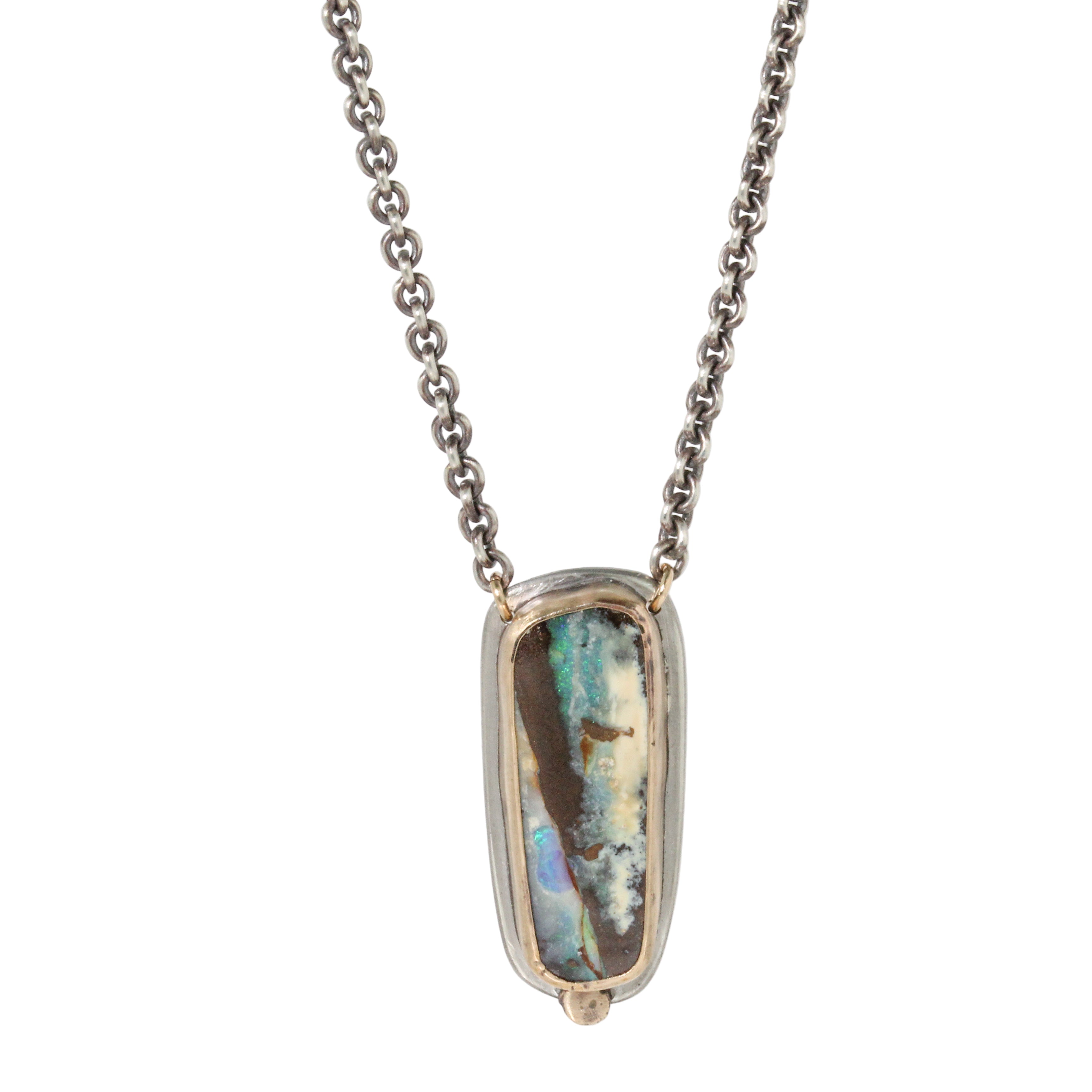 Australian Opal Necklace-Glacier Lily