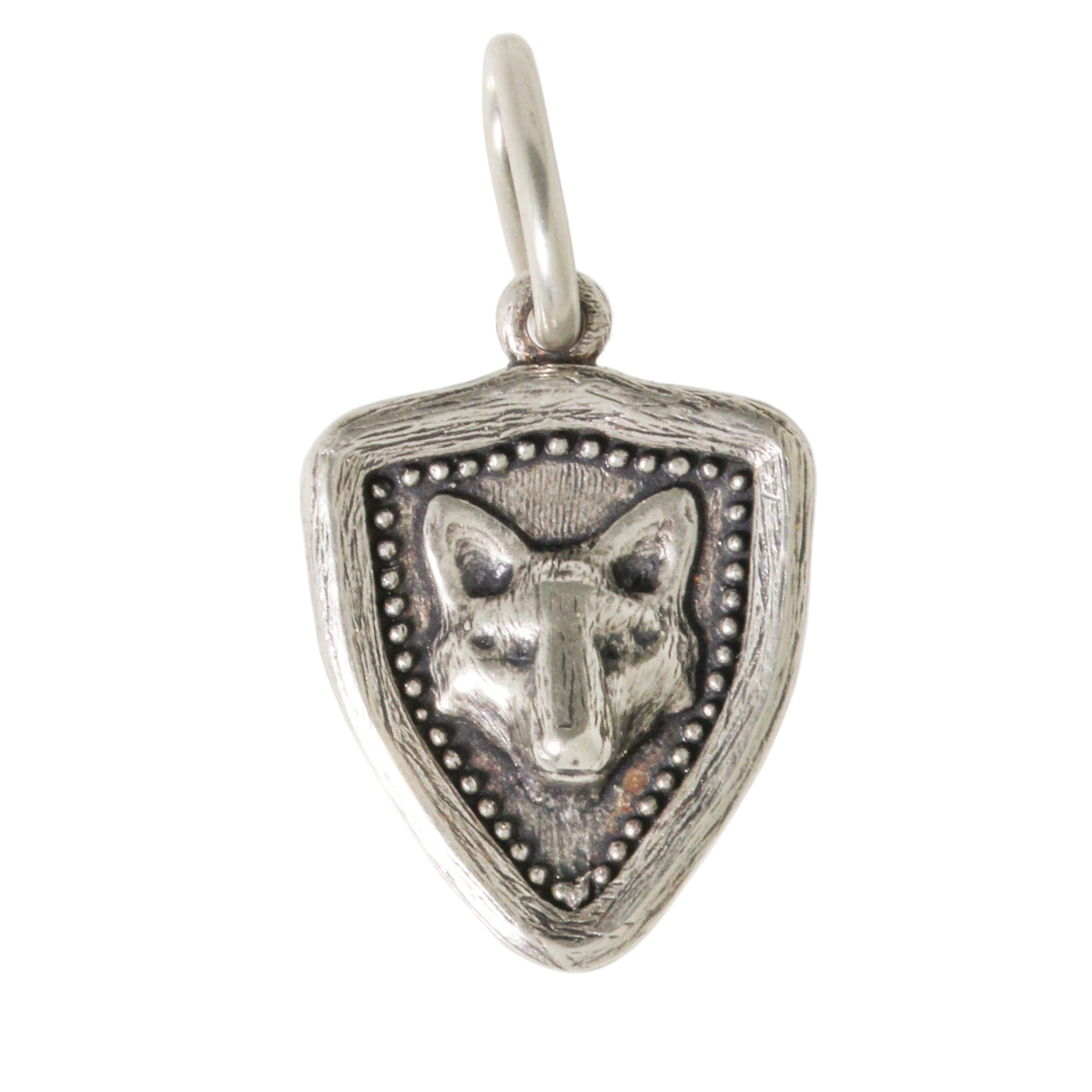 Baby Fox Shield + Flower Charm-Erica Molinari