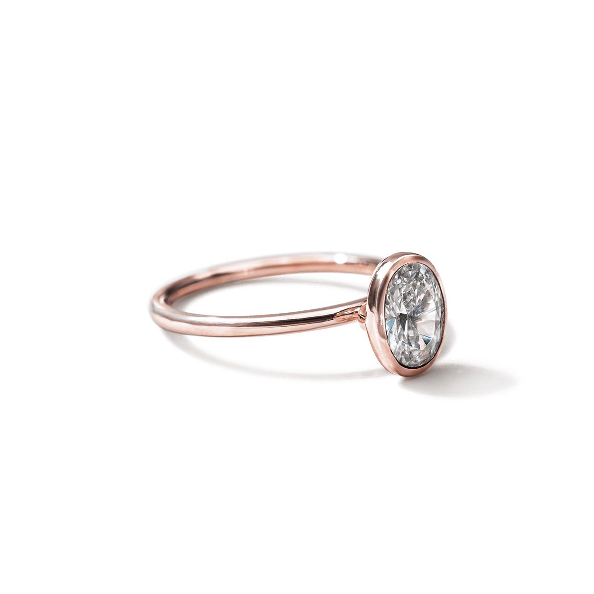 Bezel Engagement Ring-Unbridaled Collective