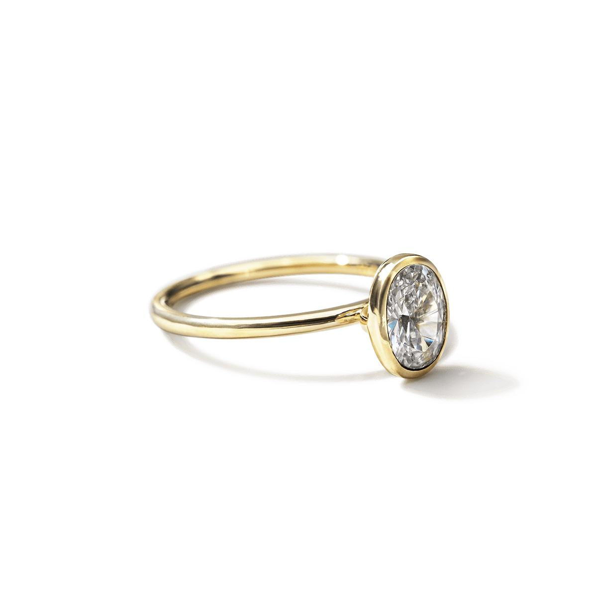 Bezel Engagement Ring-Unbridaled Collective